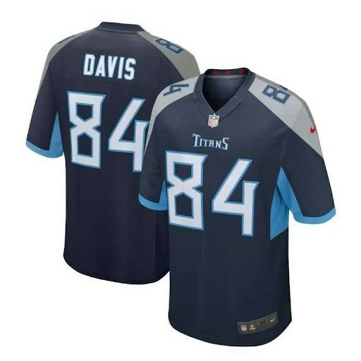 Men Tennessee Titans #84 Corey Davis Nike Navy Game NFL Jersey